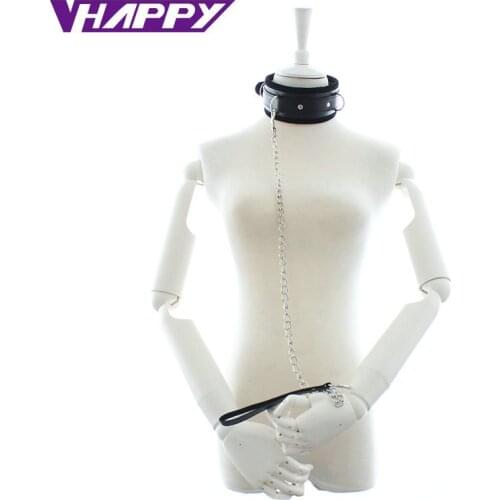 Produtos Sexo Leather Slave Collars Slave Neck Ring Public Coll Sex Toys Sexy Collar Ring Sex Products Sex Games VP-CR003016A