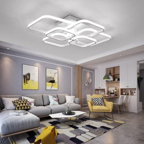 Modern Indoor Lighting Ceiling Flush Mount Indoor Rectangle Lamp Fixtures Led Lamp Two choices of white light and yellow light