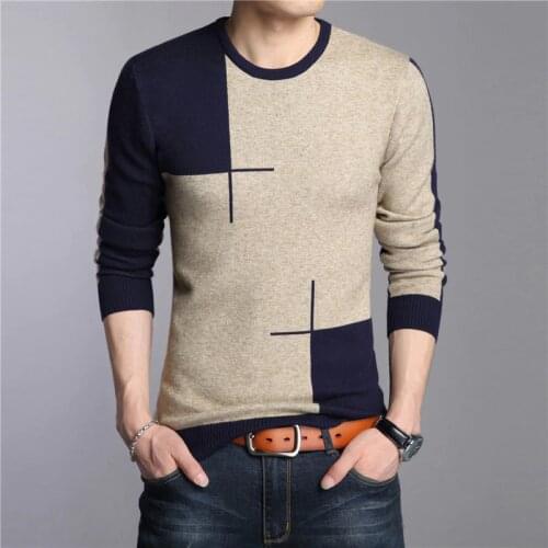 2019 Autumn Winter New Arrivals Thick Warm Sweaters O-Neck Wool Sweater Men Brand Clothing Knitted Cashmere Pullover Men
