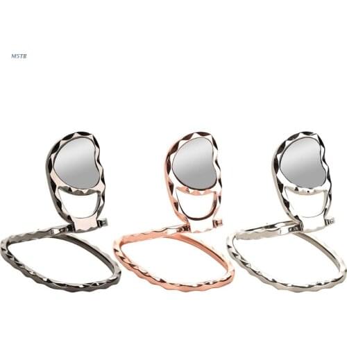 Universal Finger Ring Kickstand 360°Rotation with Polished Metal Phone Grip for Magnetic Car Mount for All Smartphones M5TB