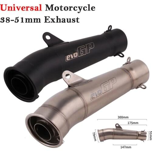 Universal Motorcycle GP Exhaust Pipe System Ecape Modified Racing Muffler DB Killer Removable For R3 R15 NMAX155 Z250 crf 230 R6