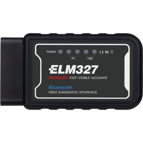 High Quality ELM327 V1.5 Bluetooth PIC25K80 chip Car tester OBD2 for Android elm 327 bluetooth auto diagnostic tool free ship