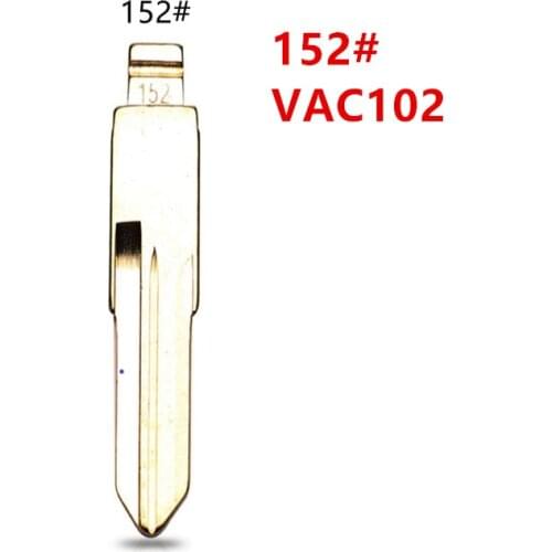 10pcs 152# VAC102 Metal Uncut Blank Flip Remote Key Blade For Renault Megan Dacia Clio Duster for keydiy KD xhorse VVDI JMD
