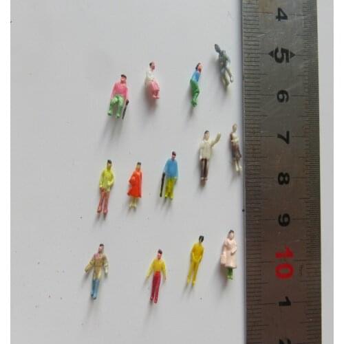 2018 100pcs/lot low price new high quality scale 1/150 model painted figures architecture train layout materials people