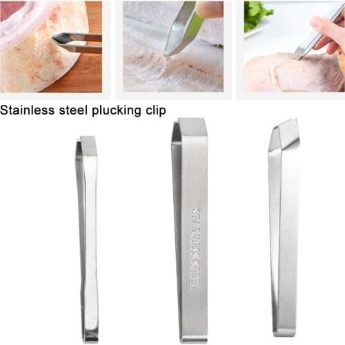 3 pcs Stainless Steel Fish Bone Remover Pliers Pincer Puller Tweezer Tongs Pick-Up Utensils Kitchen Seafood Tool Dropshipping