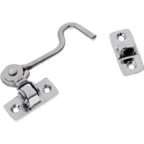 4.25' Boat Door Cabinet Hook Eye Latch/ Catch - Marine Stainless Steel