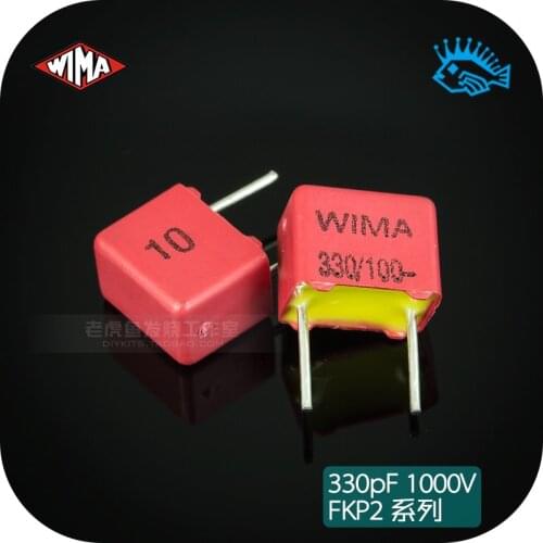 5pcs/50pcs 330pF 100V FKP2 series Germany WIMA 331/n33 original brand new fever audio capacitor