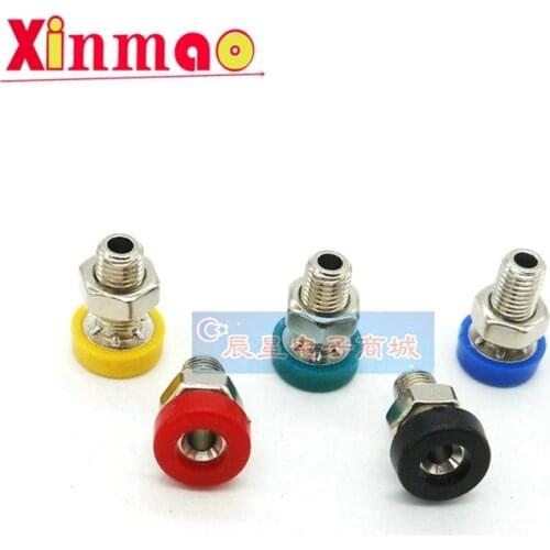 5PCS Pure copper 2mm banana socket Mini Φ 2 panel socket terminal K2 teaching instrument test hole terminal