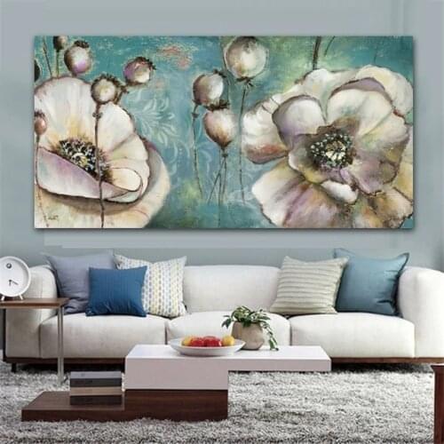 Abstract wonderful Flowers Posters Canvas Painting Colorful Prints Plants Wall Art Pictures For Room Home Decor Indoor Decor