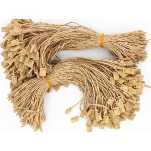 Free shipping 500piece hemp rope clothing tag cord/string/jute/sling/garment hang tag line/Clothing/flax label/Retro hemp rope