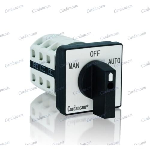 Cardancam TA10-25(LW26/LW39/LW38/CA10/C26)Rotary Cam Swtich Changeover Switch Ui660V Ith 25A MAN-OFF-AUTO 1P/2P/3P/4P/5P