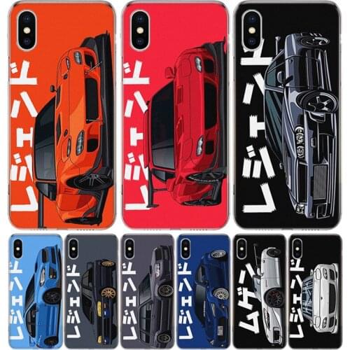 JDM Tokyo Drift Sports Car Cover Phone Case For Iphone 12 11 Pro 7 6 X 8 6S Plus XS MAX + XR 5S SE 10 9 Art TPU Coque Capa Shell