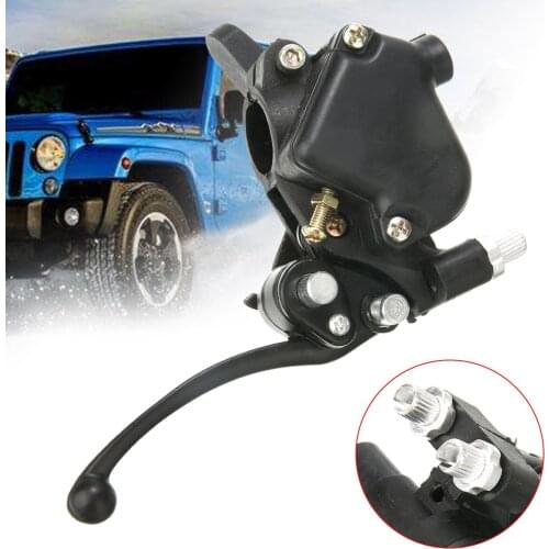 For Mini Moto Quad Pocket Bike ATV 1PC Thumb Throttle Twin Brake Lever Front Hand Brake 22mm 7/8" Mayitr