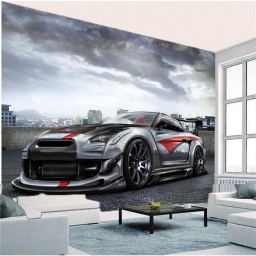 Home Decor 3d Wallcovering Wallpaper Cool and precious sports car Living Room Bedroom Painting Mural 3D Wall Covering Wallpapers