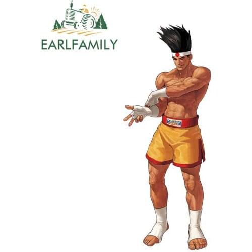 EARLFAMILY 13cm x 5.1cm for King of Fighters Camper Car Stickers Fashion Decals Occlusion Scratch Waterproof Trunk Decoration