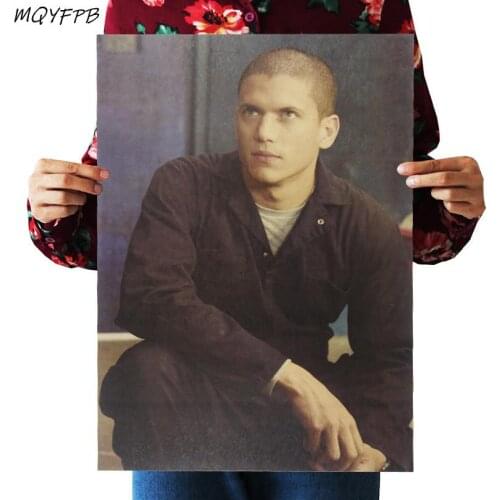 Movie Prison Break Michael Scofield Kraft Paper Poster Home Wall Room Decoration Painting 50.5x35cm