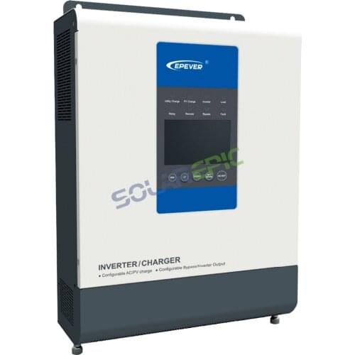 MPPT 2000W UPower Series Inverter/Charger DC24V to AC220V or 230V MPPT Controller Pure Sine Wave Inverter Max PV 100V Input