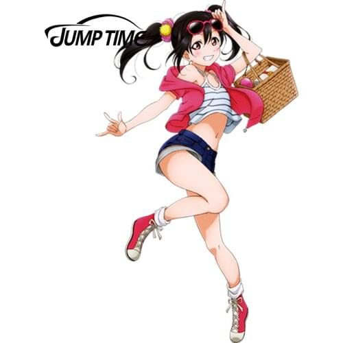 JumpTime 13cm x 7.6cm 3D Beautiful Graphics Love Live! Anime Sexy Hot Girl Yazawa Niko Vinyl Car Tank Rear Windshield Decal