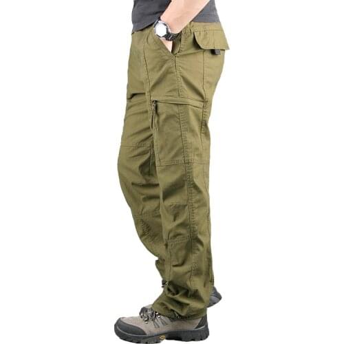 Autumn Winter Tactical Cargo Pants Men Fashion Military Man Trousers Long Warm Cotton Khaki Pants Men Pantalon Cargo Homme