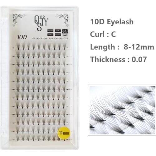 120 pieces Mink Individual Lashes Natural False Fake Eyelash Long Lashes Extensions Tools Makeup strip false Eyelashes Extension