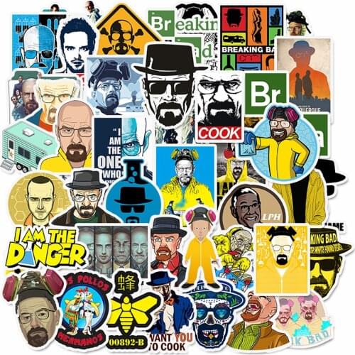 10/30/50PCS TV Show Breaking Bad Stickers Skateboard Fridge Guitar Motorcycle Luggage DIY Graffiti Decals Cool Sticker Kid Toys