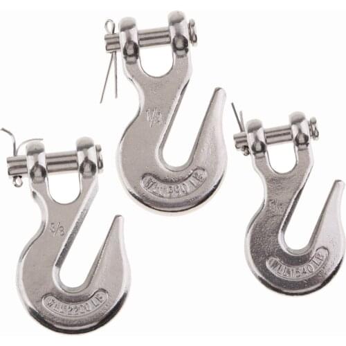 1/4 '' Stainless Steel Winch Hook Hook for Hoists Trailer Boat Winch Rope Hoist