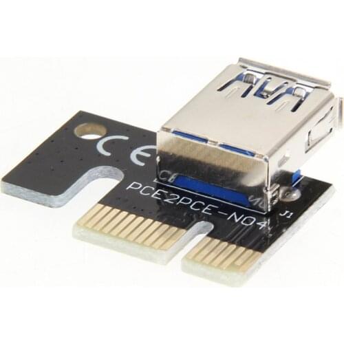 Mini USB3.0 Graphics Card Riser Card PCI-E 1X To 16X Mining Extension Adapter Mining Extender Mining Accessories