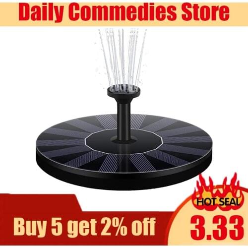 Floating Solar Fountain Garden Water Fountain Pool Pond Decoration Solar Panel Powered Fountain Water Pump Garden Decoration