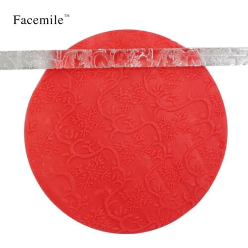 Transparent Acrylic Embossing Fondant Rolling Pin roller Gift Sculpey Cupcake Craft Pastry cupcake baking Decorating mold 52021
