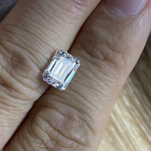 7x9mm 3carats VVS1 D Lab Created Moissanite Diamond Excellent Super White Stone Earring DIY