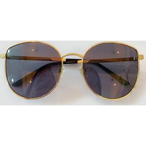 Cat Eye Brand Sunglasses Women New Fashion Metal Frame Mirror Sun Glasses for Women Oculos Feminino