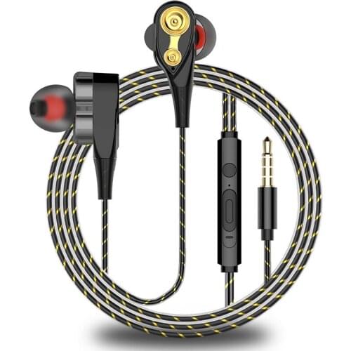 HIFI Monitor Stereo Bass earphone In-ear Sports Headset Earbuds With Mic For iphone xiaomi huawei Samsung 3.5mm earphones