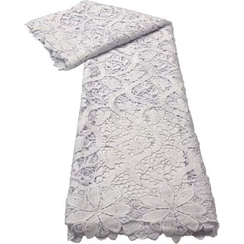 Pure White Milk Silk Lace African Stones Tulle Lace Fabric High Quality 2021 French Mesh Lace Fabric For Wedding Party