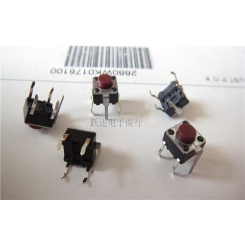 Japan original touch Switch 6*6*5mm 6*6*5 Line 5 feet Micro Switch Red