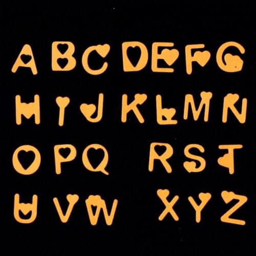 YPP CRAFT Love Capital Letters Metal Cutting Dies Stencils for DIY Scrapbooking/photo album Decorative Embossing DIY Paper Cards