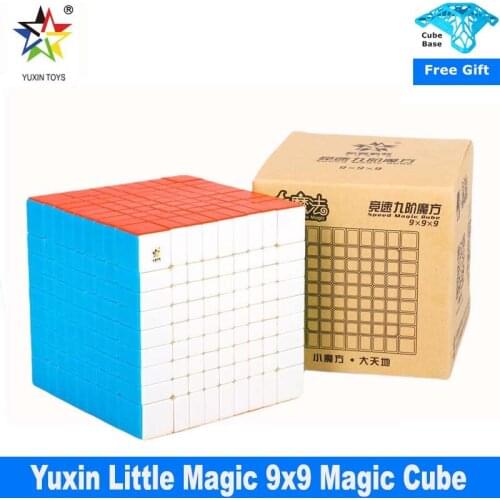 Yuxin Little Magic 9x9 Magic Cube Stickerless 9Layers Speed Cube Professional Puzzle Toys Children Gift Cubo Magico 9x9x9