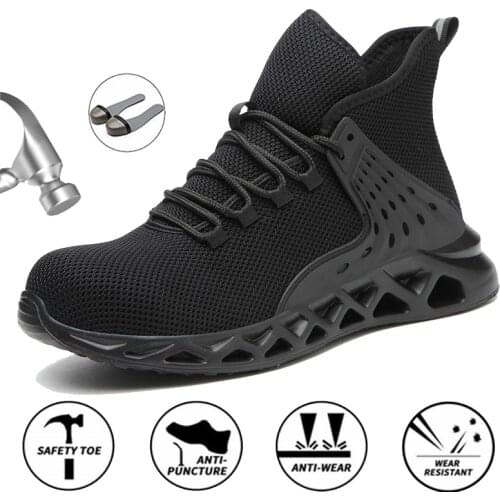 Protective Work Boots Safety Steel Toe Shoes Men Working Shoes Boot For Women