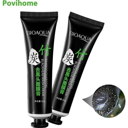 30g 1pcs Blackhead Remover Nose Black Mask Face Care Mud Acne Treatment Peel Off Mask Pore Strip Oil Control Skin Care Peel Mask