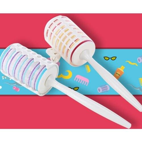 2PCS/Set Random Color Portable Hair Curler Spring Clip Curlers Plastic DIY Hair Rollers Wavy Hairdressing Styling Tool