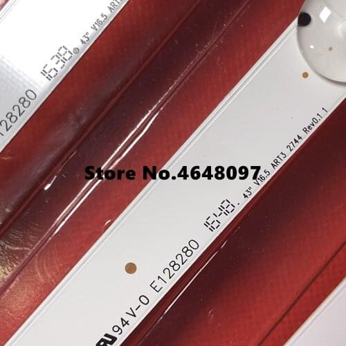 84cm LED backlight 7/8LEDs for LG 43" 43lh5700 TV 43VH6100 43UH603V 6916L-2744A V16.5 ART3 LC430DGE FJ M2 43lh590v