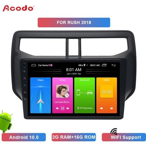 ACODO 2+16G Android 10.0 Car Radio Multimedia Player For Toyota RUSH 2018 Navigation GPS 2 din