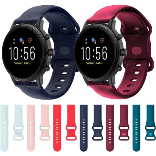 Quick release Wristband For Fossil Gen 5 Carlyle Sports Silicone Strap Gen5 Julianna/Garrett/Carlyle HR Band Bracelet Watchband