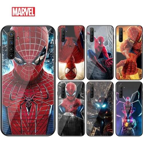 Marvel Spider-Man For OPPO A94 A11 X A9 A12 E A93 A92 A73 A72 A53 S A52 A32 A31 AX7 A7 A5 Pro 2020 Black Phone Case