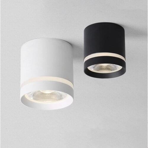 Dimmable Cylinder LED Downlights 7W 10W 12W COB LED Ceiling Spot Lights AC85~265V LED Background Lamps Indoor Lighting