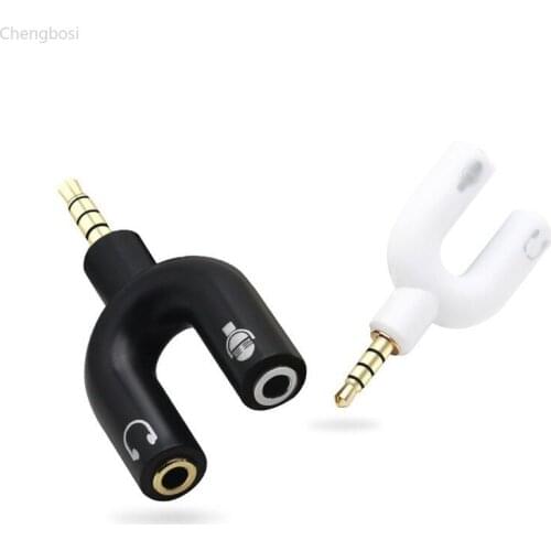 Daptor Splitter 3.5mm Stereo Audio Jack Headphone 2 Way Headphone Jack Splitter Earphone Connector Converter