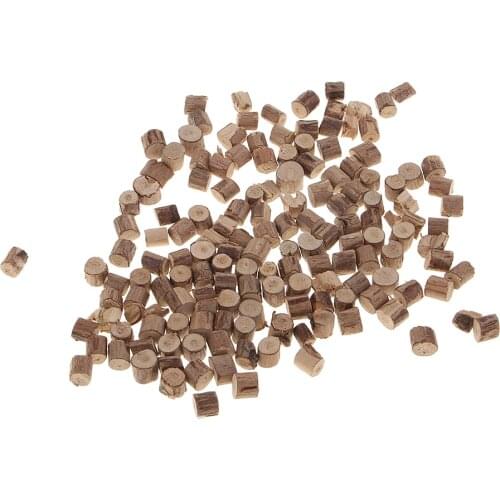 100x Rustic Wooden Wood Log Slices Natural Tree Bark 3-6mm Mini Wood For DIY