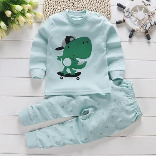 Winter Baby Pajamas Clothing Set Boys 0-4 Years Clothes Newborn Infant Clothing Kids Girls Long Sleeve Suit Toddler Kids Outfit