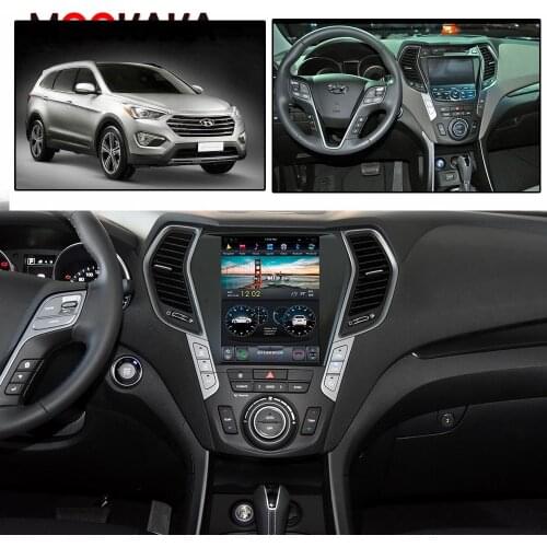 For Hyundai iX45 Santa Fe 2013 2014 2015 2016 2017 2018 Tesla Style Multimedia Android Player Car Stereo GPS Automobile PC PAD