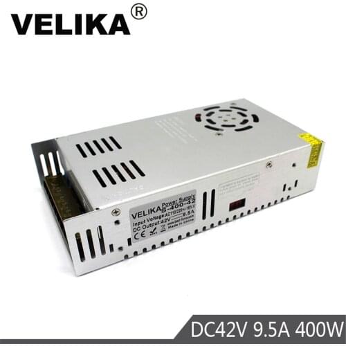 Switch Power Supply DC42V 9.5A 400W Driver Transformers 220V 110V AC to DC 42V Power Supplies for CNC CCTV Stepper Motors Camera
