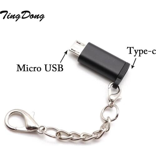 TingDong Micro USB Adapter Cable Micro USB male to Type-C female Converter USB OTG Data Adapter